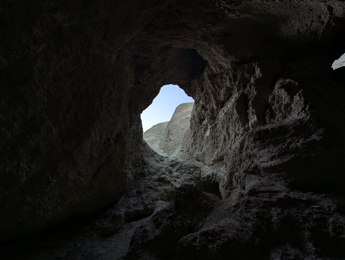 Badlands and desert wash at Anza-Borrego Desert State Park near Borrego Springs