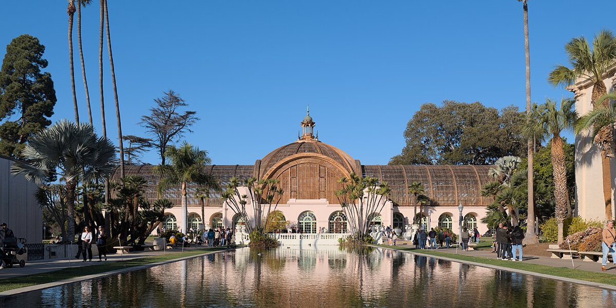 The Botanical Building and lily pond in Balboa Park